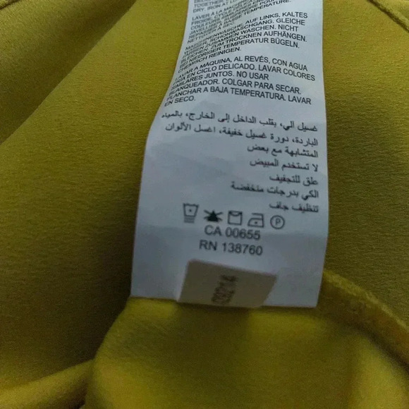 Woman’s plus size Dijon mustard yellow top shirt blouse - Picture 5 of 5